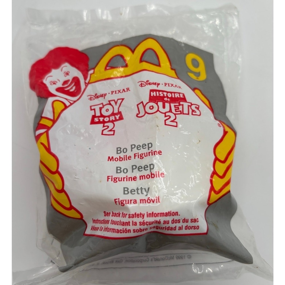 1999 Toy Story 2 McDonald's Happy Meal #9 BO PEEP MOBILE FIGURE Sealed